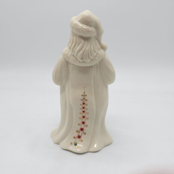 Lenox China Jewels Collection Santa Figurine Ivory Porcelain Hand-Painted 1994 - Picture 3 of 8